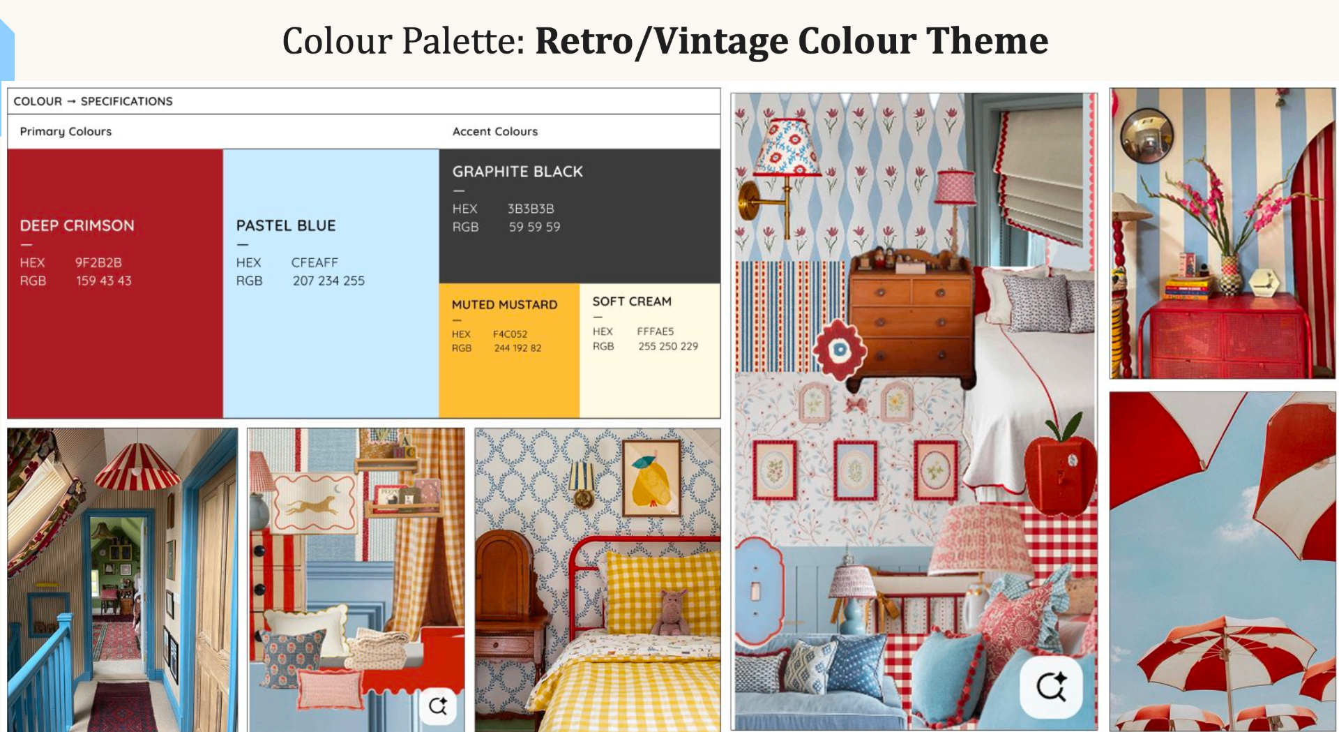 Colour palette — Retro/Vintage