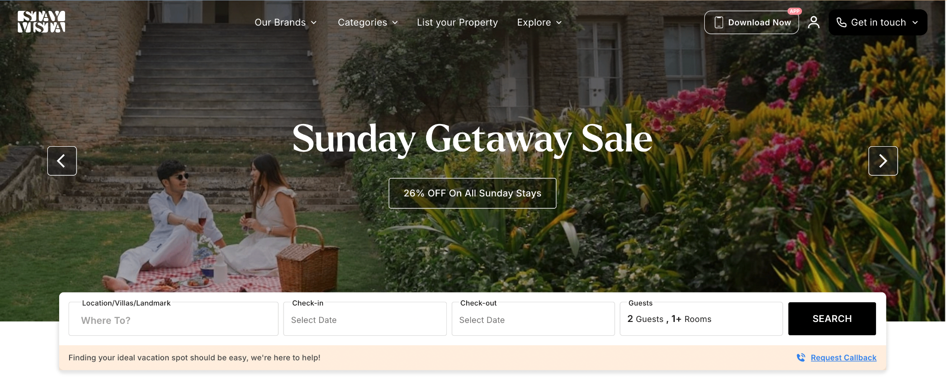 Website banner