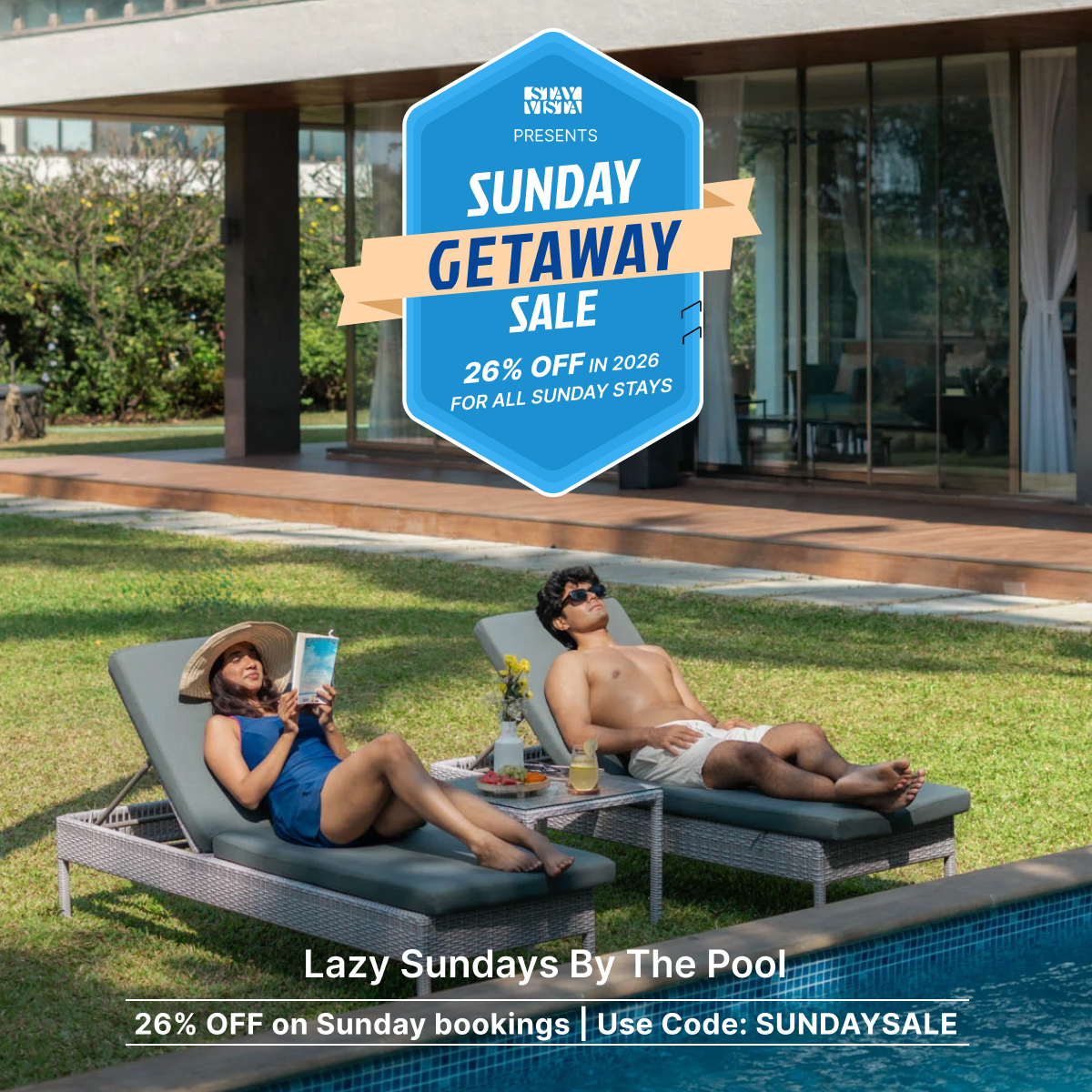 Sunday Getaway Sale hero